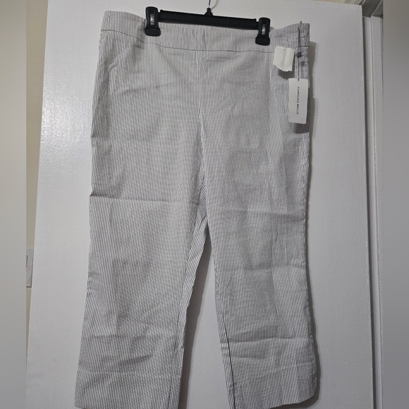 Carolina Belle Pants - Pinstripe Cropped Pants